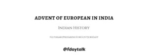 advent of European India
