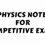 physics notes for competitive exams