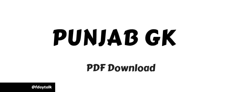 Punjab General Knowledge 2019