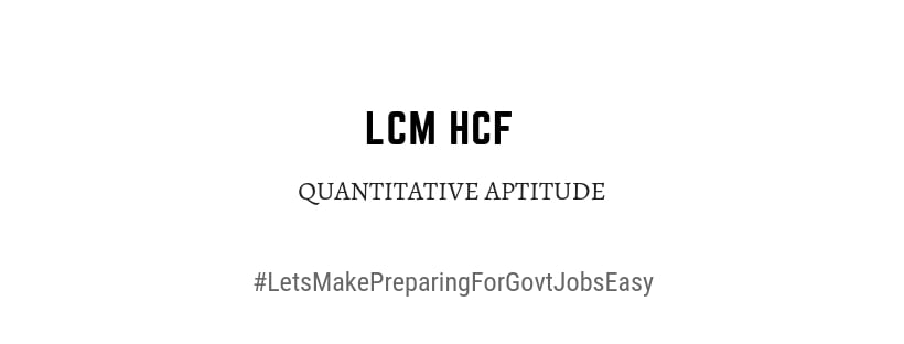 LCM HCF problems pdf download