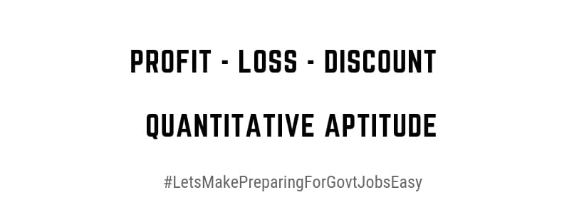 Profit Loss Discounts Problems Solutions
