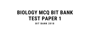 Biology MCQ Questions