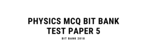 Physics Objective Questions