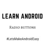 Android Radio button snippet java code download