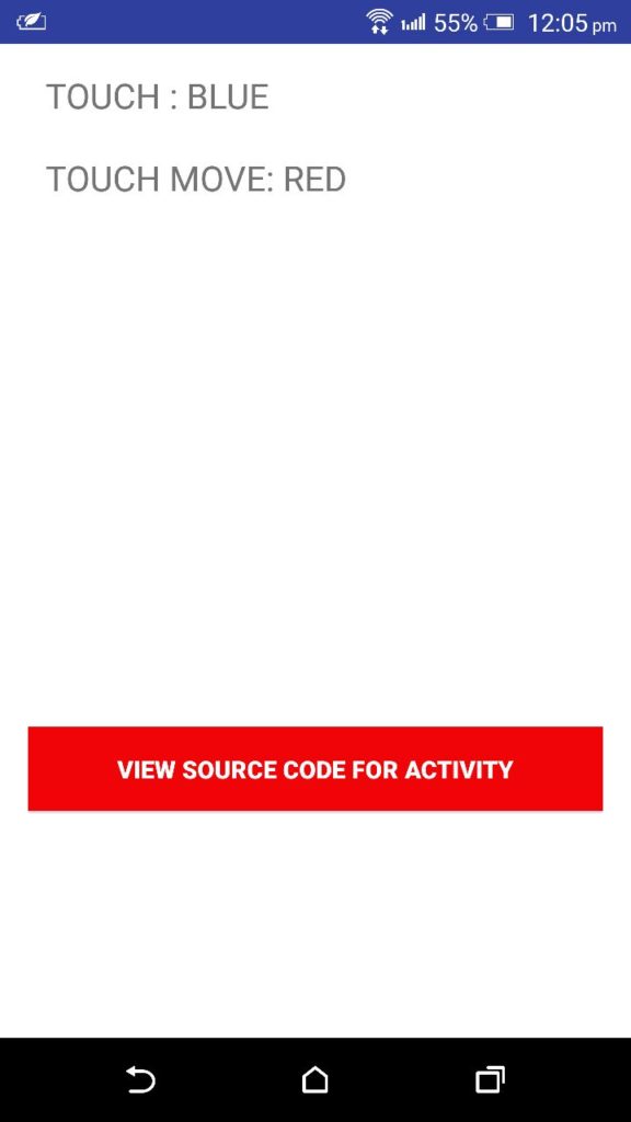 Easy Learning - Android Programs | Touch Activity Code