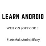 wifi on off android code download