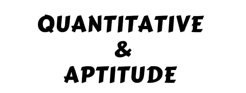 quantitative aptitude for competitive examinations