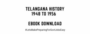 Telangana History 1948 to 1956 eBook download