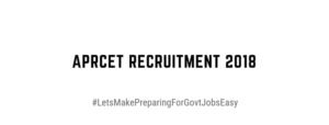 Aprcet recruitment 2018