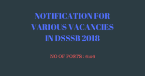 DSSSB 2018