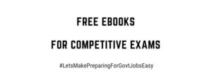 Free eBooks for all competitive exams and download eBooks