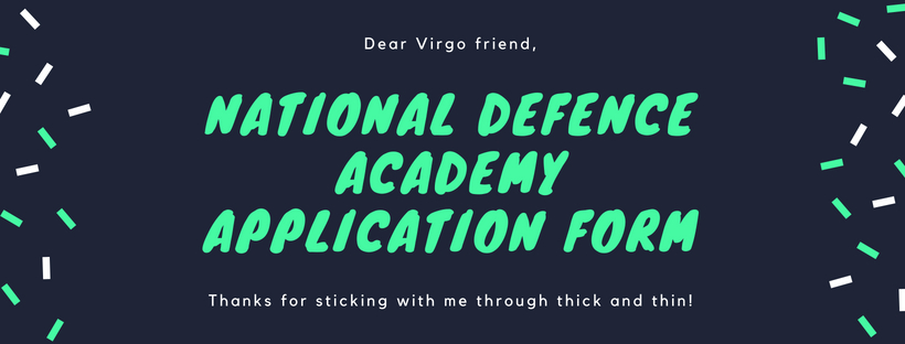 National Defence academy application form