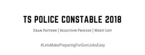 TS Constable Prelims cutoff 2018