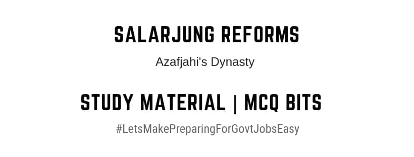 Salar Jung Reforms