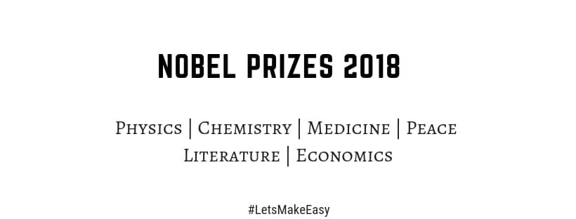 list of Nobel prizes 2018 PDF download winners