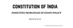 Directive Principles of State Policy