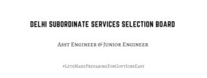 DSSSB AE JE Recruitment 2019