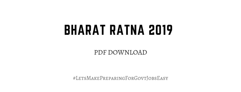 list Bharat Ratna pdf download