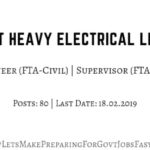 bhel Chennai recruitment 2019