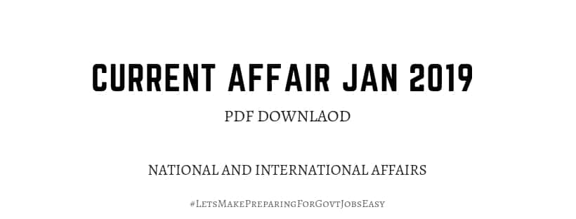 current affairs jan 2019 pdf download