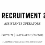 hal assistant operators recruitment 2019
