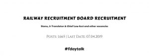 RRB Ministerial Isolated Recruitment 2019