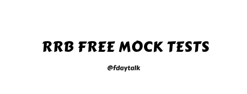 RRB NTPC Mock Test