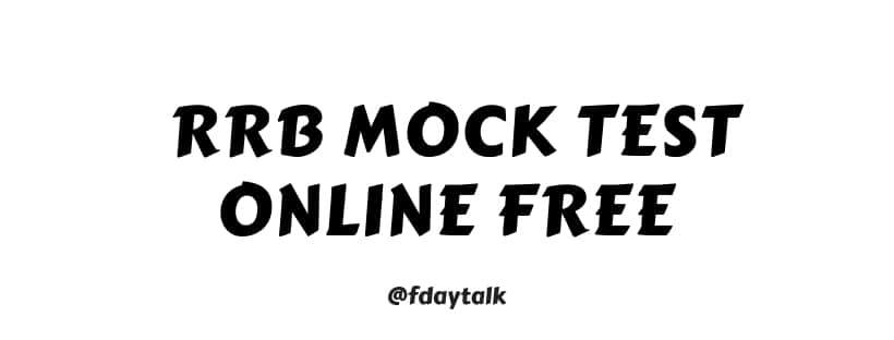Rrb Mock test online free