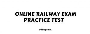 online railway exam practice test in english