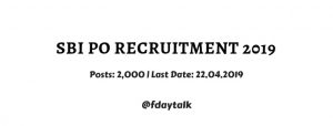 SBI PO Recruitment