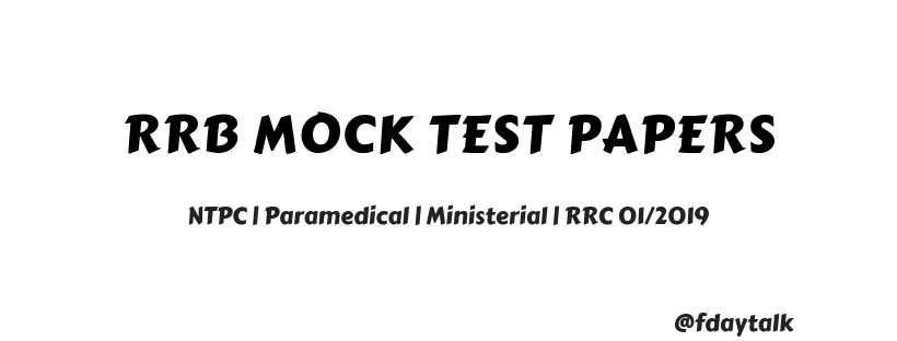 Rrb exams Mock test papers download