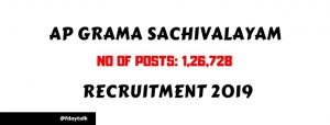 AP Grama Ward Sachivalayam online Apply 2019