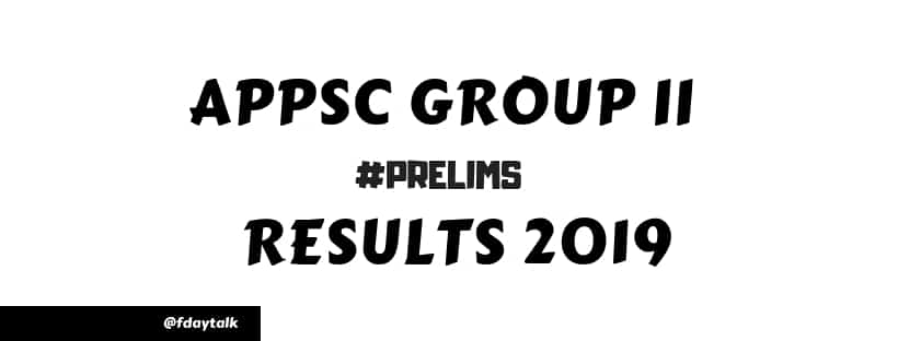 appsc group 2 screening prelims results 2019