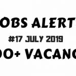 latest government jobs notification July 2019