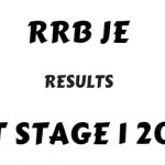 Download RRB JE CBT 1 Results 2019