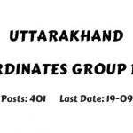 Uttarakhand Subordinates Group D Recruitment 2019