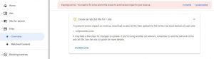 google error txt file