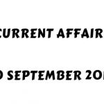 Current Affairs Sep 2019