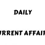 every day current affairs 2019
