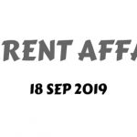 current affairs magazine September 2019