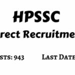 HPSSC Direct Recruitment Notification 2020