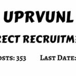 UPRVUNL Direct Recruitment 2020