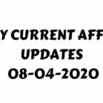 National Current Affairs April 2020