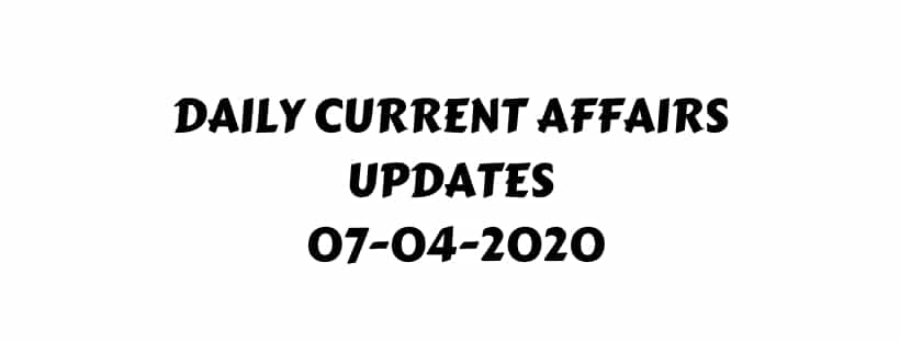 current affairs April 2020 pdf download