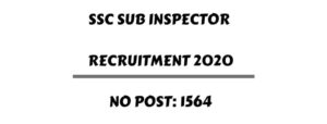 SSC SI Delhi Police CAPFs Recruitment 2020