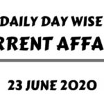 current affairs 23 June one liner