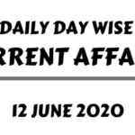 today current affairs 12 june 2020