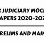 Bihar Judiciary Mock Test Papers 2020-2021