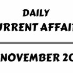 Current Affairs 4 November 2020 Download