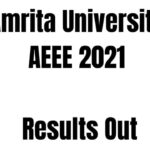 Amrita University AEEE 2021 Results Out